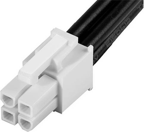 Molex Buchsengehäuse-Kabel 215325-2041 in Schwarz, Weiß und Gold - Bild 1