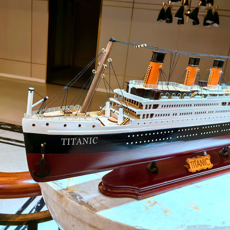 AT 99 MODEL Titanic-Kreuzfahrtschiff-Modell, Holz, 60 cm, statisches Modell - Bild 2