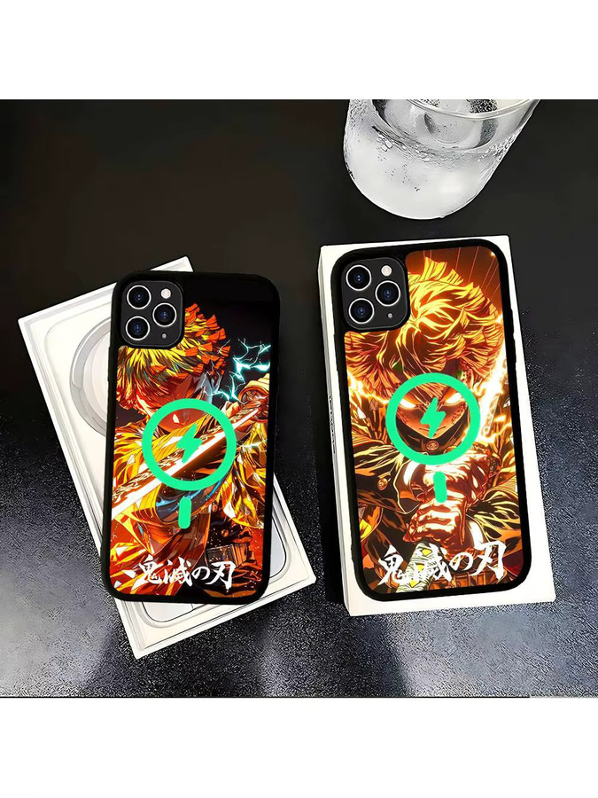 D-Demon Zenitsu S-Slayer MagSafe Magnetische Kabellose Handyhülle für iPhone 17 Pro Max 16 15 14 13 12 Air 11 Mini in Multicolour - Bild 4