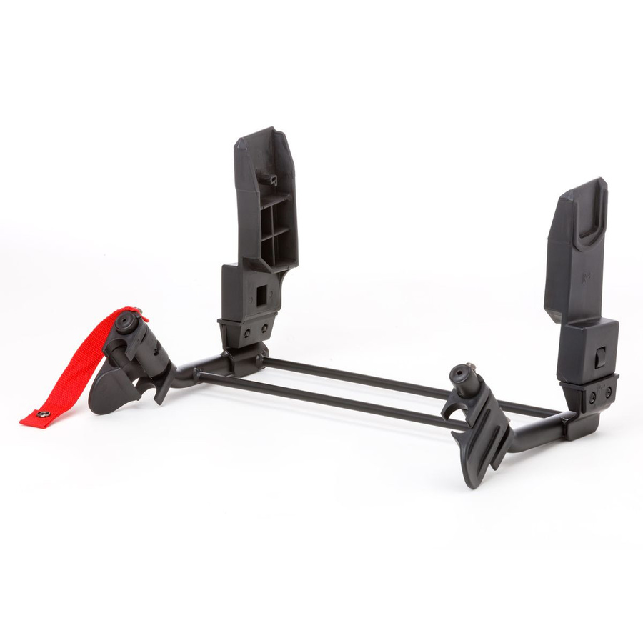 TFK Adapter für Maxi-Cosi, Cybex und Joie Babyschalen zur Nutzung mit Geschwister- und Zwillingswagen Duo in Schwarz - Bild 1