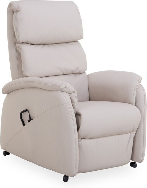 Relaxsessel ERGOLA von MONDO in Grau mit Lederbezug und Superlastic Soft Polsterung - Bild 1