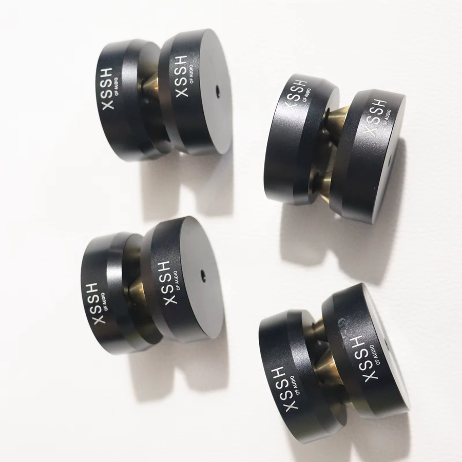 ZUIDID Audiophile Lautsprecher Spikes Set aus Messing und Aluminiumlegierung, 4 Stück, Gold oder Schwarz - Bild 4