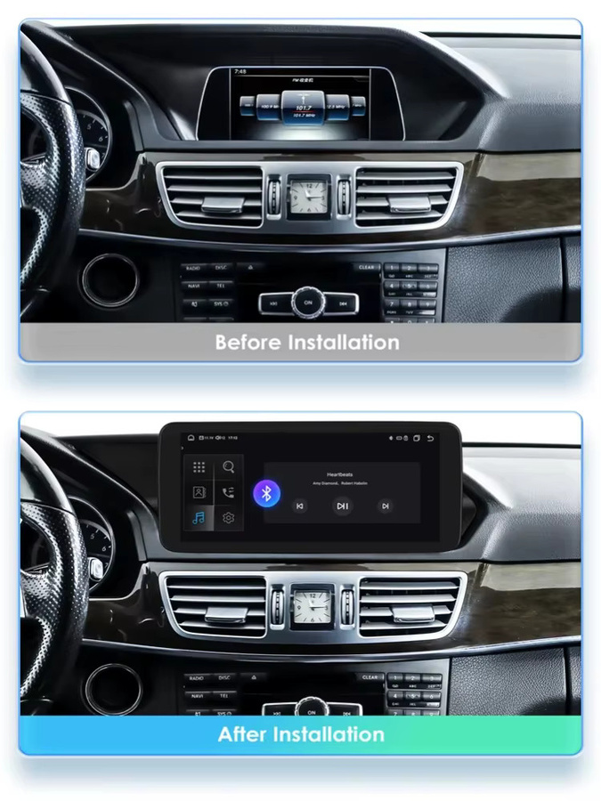 OSSURET Android 13 Autoradio für Mercedes Benz W212 E-Klasse NTG 4.0 4.5 5.0 E200 E230 E260 E300 S212 Multimedia-Player mit 10,25 Zoll Display, 4G und Carplay in Schwarz - Bild 5