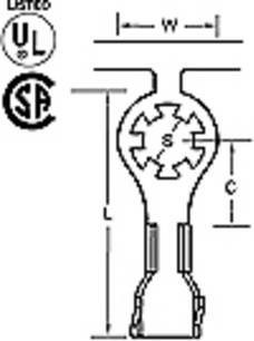 Molex 19084-0006 Ringkabelschuh aus Messing auf einer Vollrolle - Bild 1