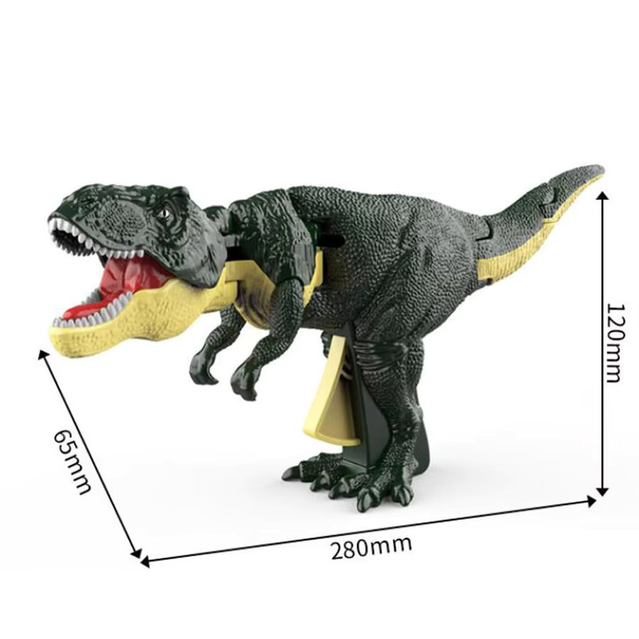 Zazaza Dinosaurier-Spielzeug, Teleskop-Schwing-Dino-Modell, mit Sound - Bild 5