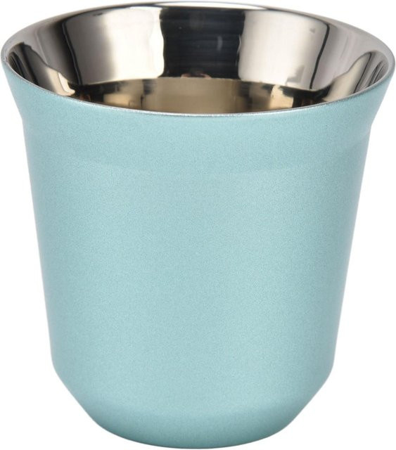 CosyHome Doppelwandiger Kaffeebecher aus Edelstahl Wärmeisolierend, 160 ml, Grün - Bild 1