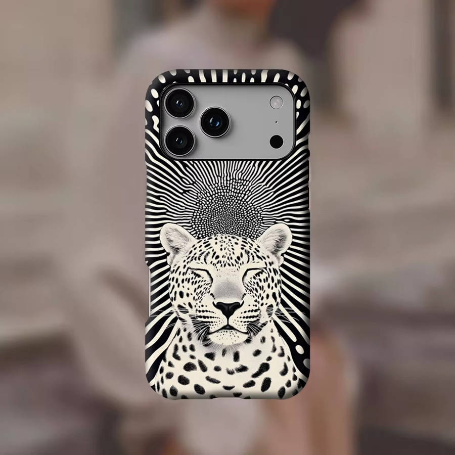 Zen Leopard Magnetische Handyhülle für iPhone 17 16 15 14 13 Pro Max Plus Multicolor Robuste Ein- und Doppelschichtige Schutzhülle - Bild 3