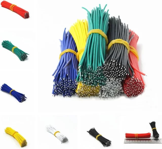 120 Stück verzinnte Breadboard-Kabel 26AWG in Multicolour, 7,8 cm Fly-Jumper-Kabel und PCB-Lötkabel für deine DIY-Projekte - Bild 1