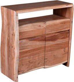 SIT Kommode ALBERA aus Akazienholz, 2-türig, braun, B/T/H: 130 x 40 x 90 cm - Bild 1