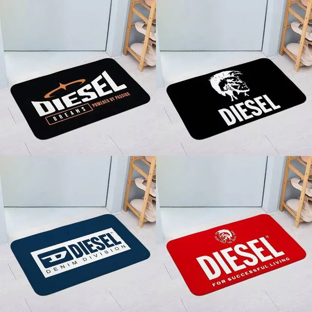 Rastar D-DIESEL Logo Fußmatte, rutschfest, Schwarz, B/T: 60 x 40 cm - Bild 1