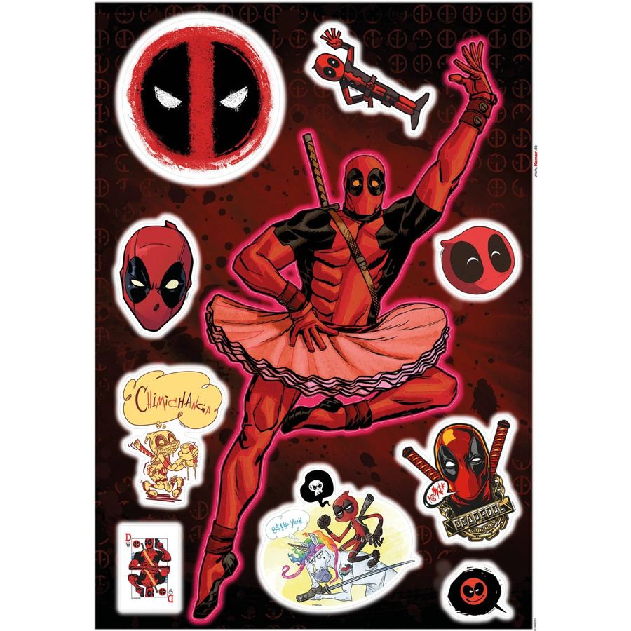 Komar Deko-Sticker Deadpool Derppool B: 50 cm, H: 70 cm - Bild 2