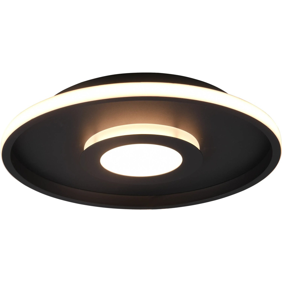 Trio LED-Deckenleuchte Ascari Schwarz Matt dimmbar H: 68 mm, B: 400 mm, T: 400 mm - Bild 2