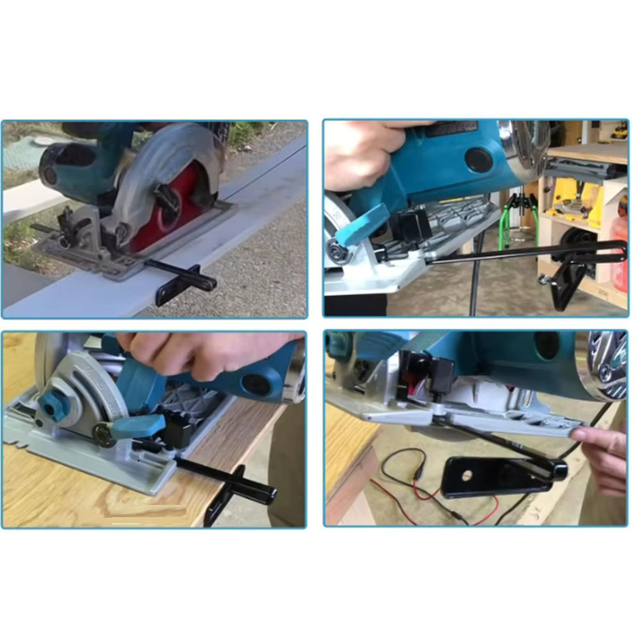 VIBRATITE Führungslineal für 7-Zoll-Elektrokreissägen aus Metall in Schwarz, Breite: 24 cm, Tiefe: 8 cm - Bild 2