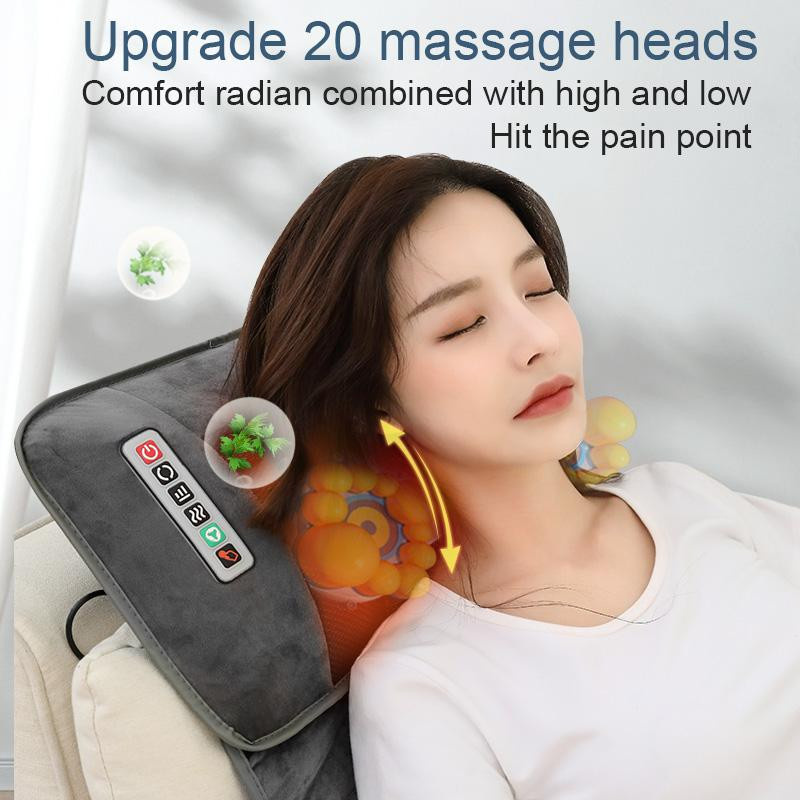 Elektrische Massagematratze von Binchi Outdoor Product mit Knet- und Vibrationsfunktion sowie Heizung in Grau - Bild 5