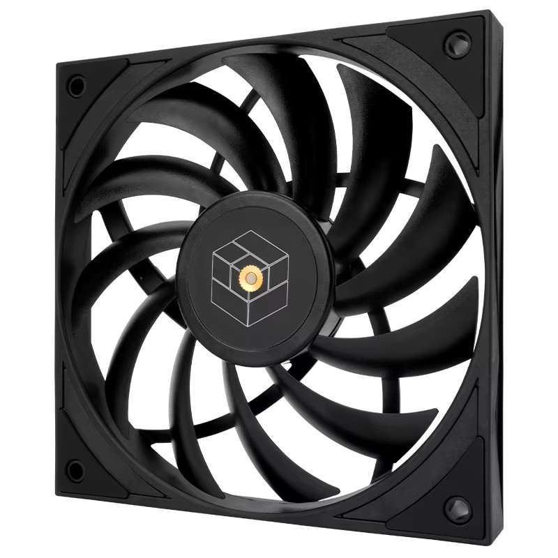 Thermalright TL-H12015 Gehäuselüfter für Computer mit S-FDB V2-Lager in Schwarz-Weiß, B/T/H: 12 x 12 x 1,5 cm - Bild 3