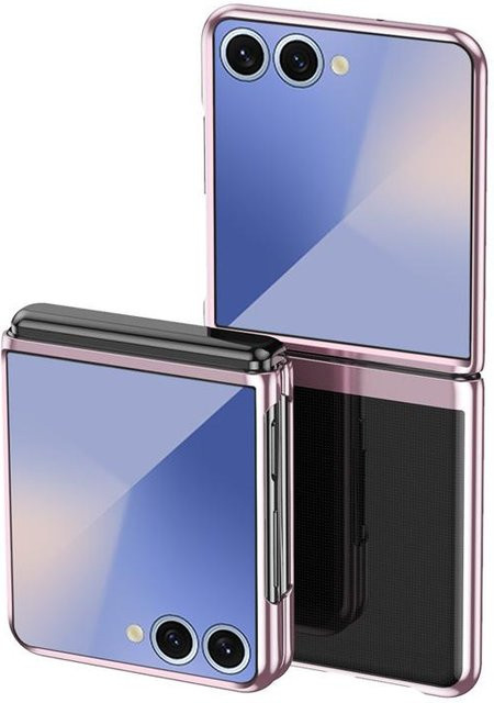 Transparente Stoßfeste Schutzhülle mit galvanisiertem Bumper für Samsung Galaxy Z Flip 7 und Samsung Galaxy Z Flip7 FE - Bild 1