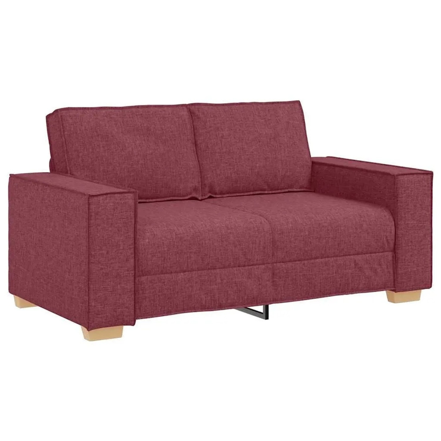 vidaXL 2-Sitzer Sofa in Weinrot mit Stoffbezug, B/T/H: 160 x 78 x 84 cm - Bild 2