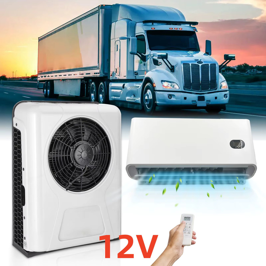 Aspligo Split-Klimaanlagensystem für LKW, Wohnmobil und Van, 12000 BTU, 12V DC, Weiß - Bild 3