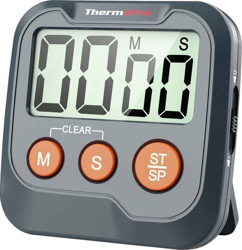 ThermoPro TM03W Digitaler Timer in Schwarz - Bild 1