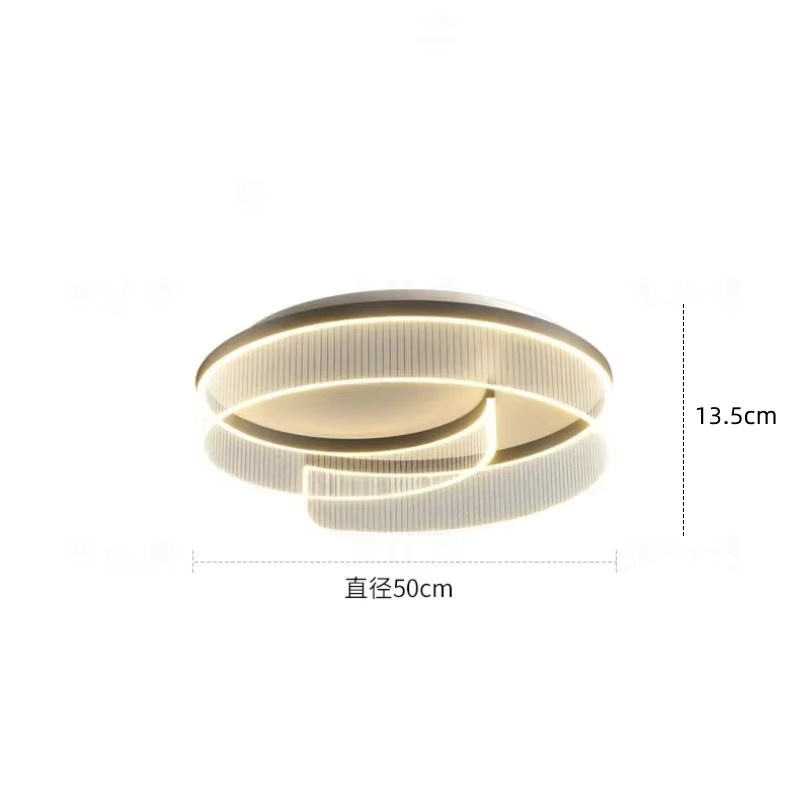 TAONUANSHU Moderne Minimalistische LED-Pendelleuchte in Beige für Schlafzimmer und Esszimmer mit Warmweißem Licht - Bild 2