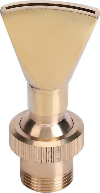 TOMTOP JMS Fächerförmiger Brunnendüsen-Sprinkler-Sprühkopf aus Messing in Schwarz und Gold, 1/2 DN15 & 3/4 DN20 - Bild 1