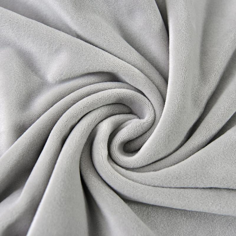 Weißer Regen Sofabezug aus Spandex-Stretch-Plüsch für 1 Sessel, einfarbig in Milch-Weiß, Breite: 85-135 cm - Bild 4