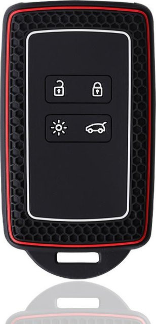 Silikon-Autoschlüsselhülle in Schwarz für Alpine A290 GTS, A110, Espace, Austral, Duster, Lodgy, Spring, Koleos, Captur und Kadjar - Bild 1