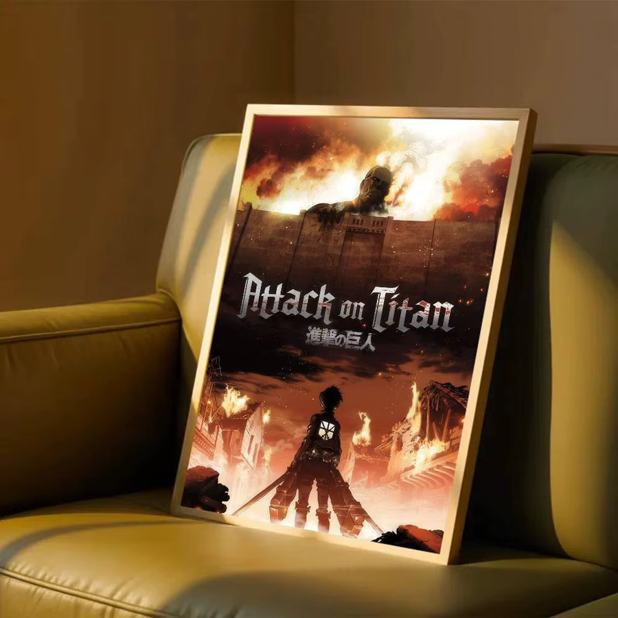 Wasserfeste Anime Wandaufkleber und Poster im Attack on Titan Design, Mehrfarbig - Bild 4