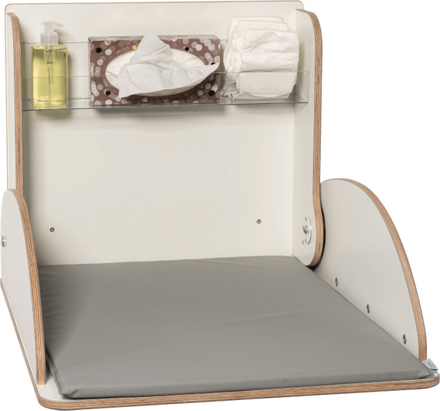 timkid Wandwickeltisch KawaSimplex in Weiß, B/T/H: 58,3 x 76 x 76,2 cm - Bild 1