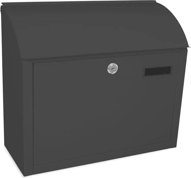 PROREGAL Wandbriefkasten Denian mit Namensschild in Anthrazit, H x B x T: 33 x 38,4 x 17 cm - Bild 1