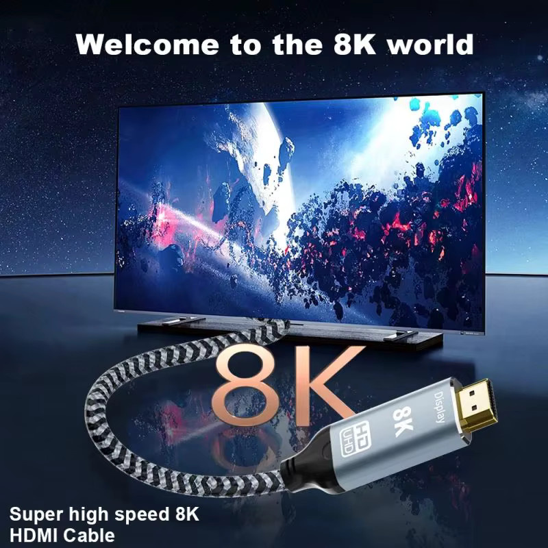 MIZIQIER USB-C auf HDMI Kabel für 8K 60Hz und 4K 120Hz, kompatibel mit Thunderbolt 3 und 4, für iPhone 15, MacBook und Huawei Mate30 - Bild 3