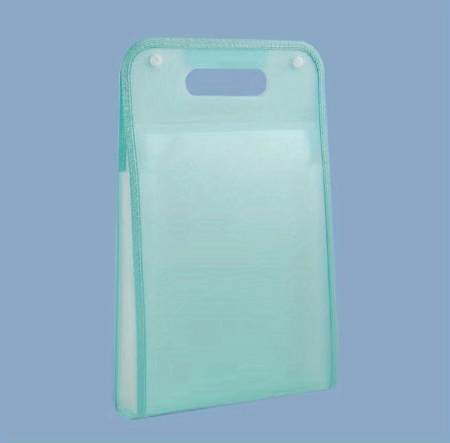 Yiran Furniture A4 Macaron Aktentasche mit 13 Zellen in Grün - Bild 1