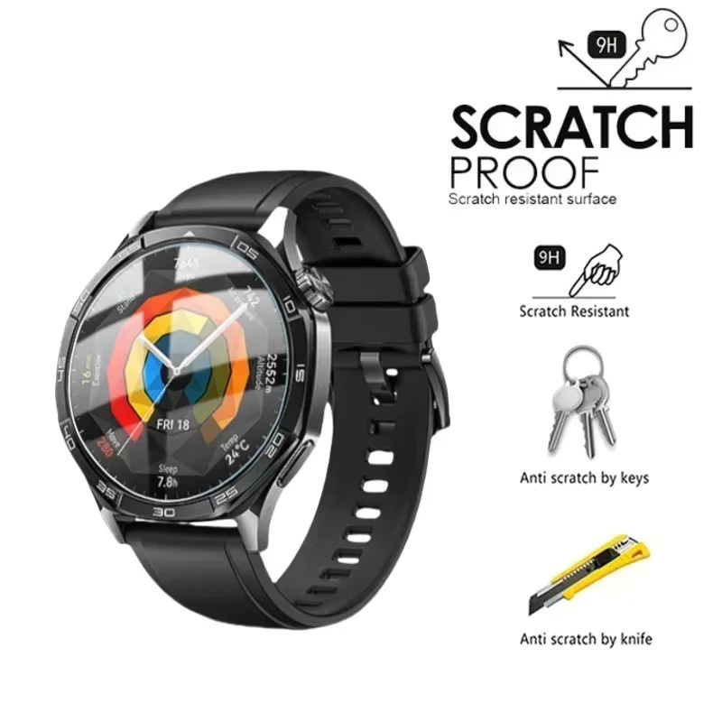 yunfook Displayschutzfolie Glas, Huawei Watch GT 5, 46 mm, 41 mm, 42 mm - Bild 3