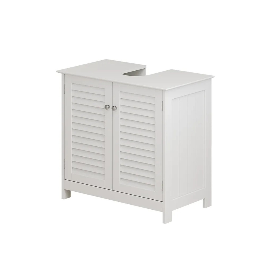 Vicco Waschtischunterschrank Riad in Weiß mit 2 Türen, B: 60 cm, T: 58 cm, H: 35 cm - Bild 2