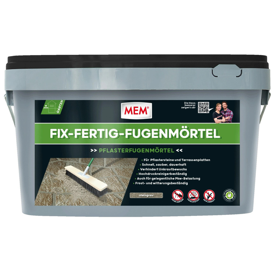 MEM Fix-Fertig-Fugenmörtel Steingrau 25 kg - Bild 2