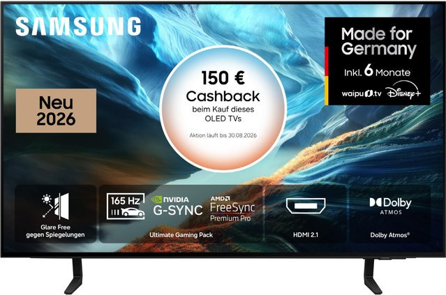 Samsung OLED Vision AI Smart TV 4K Ultra HD in Schwarz, 105 cm (42 Zoll) - Bild 1