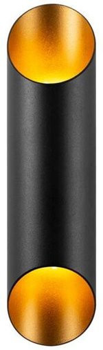 Opviq Wandleuchte Cut in Gold und Schwarz aus Metall mit 2 G9 Brennstellen, B/H/T: 12 x 30 x 12 cm - Bild 1