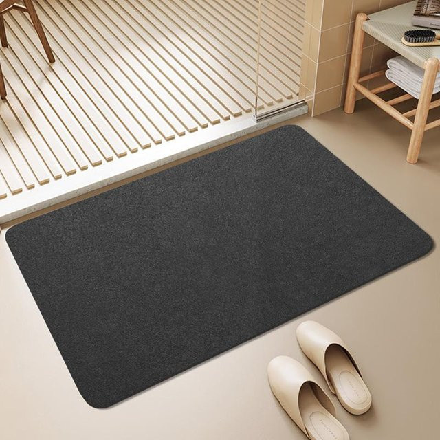 Saugfähige Kieselgur Fußmatte Yiran Furniture Grau, B/H: 60 x 40 cm - Bild 1