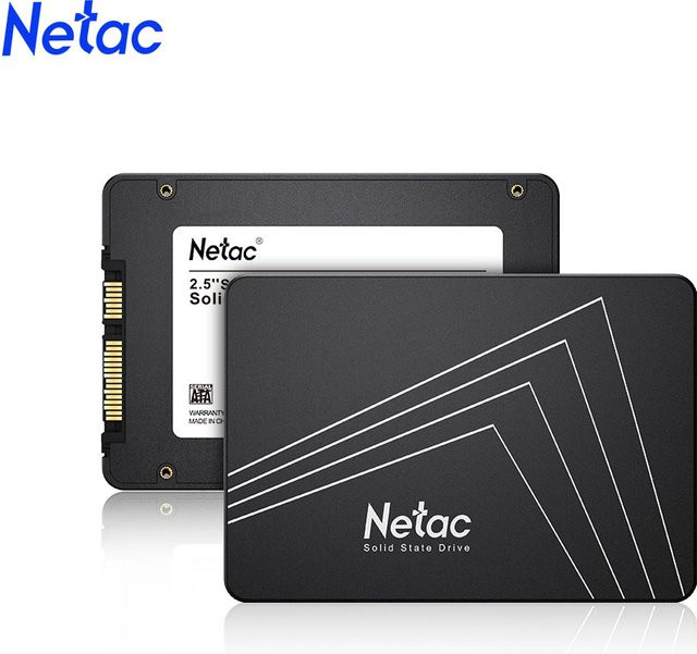 Netac SATA3 SSD Interne Festplatte für PC und Laptop in Schwarz - Bild 1