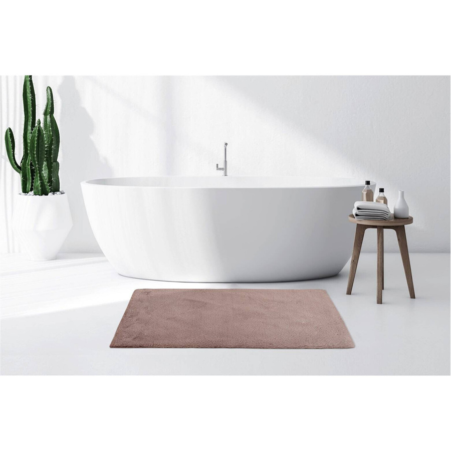 Kayoom Kurzflorteppich Badematte Rabbit in Rosa, B/H/L: 70 x 2,4 x 130 cm - Bild 3