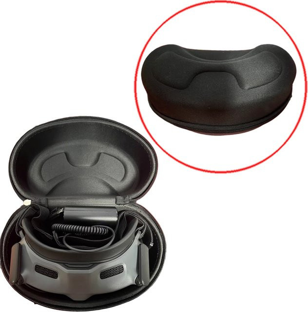 YUENHOANG Aufbewahrungsbox für DJI Goggles 2/3, schützende Tragetasche mit Reißverschluss in Schwarz - Bild 1