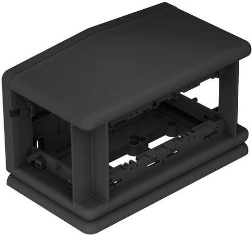 OBO Bettermann Bodentank T4L00C 9011 Wandmontage Anthrazit - Bild 1