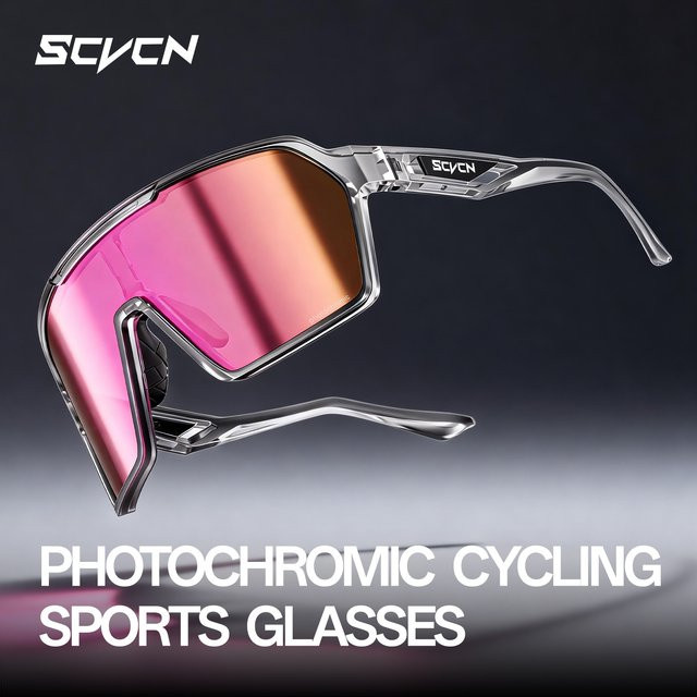 SCVCN Photochrome Sonnenbrille, Herren, Vollrand, Kunststoff - Bild 1