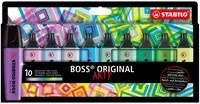 STABILO Textmarker BOSS ORIGINAL ARTY Set mit 10 Stück in Multicolour mit Keilspitze - Bild 1