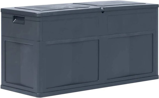 vidaXL Garten-Aufbewahrungsbox aus Kunststoff, 320 L, Schwarz - Bild 1