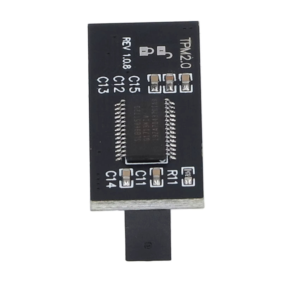 Qiilu TPM 2.0-Modul mit 20-poliger LPC-Schnittstelle in Schwarz für Windows 11 Upgrade-Tests - Bild 3