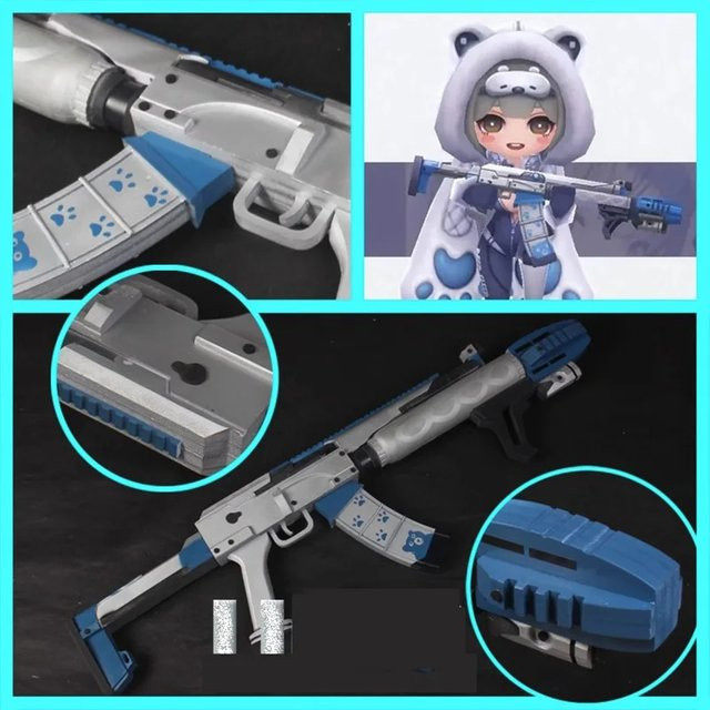 COSNYC Nikke: die Göttin des Sieges Eisbär Cosplay Waffe Pistole, Kostüm Requisite - Bild 1