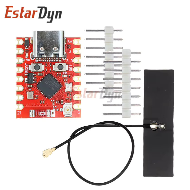 EstarDyn ESP32-C3 SuperMini Plus V2.0 Entwicklungsboard mit WiFi und Bluetooth in Rot - Bild 3
