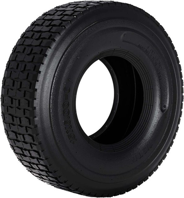 Wiltec Reifenmantel für Rasenmäherreifen in Schwarz, 15X6.00-6, 4er-Set - Bild 1