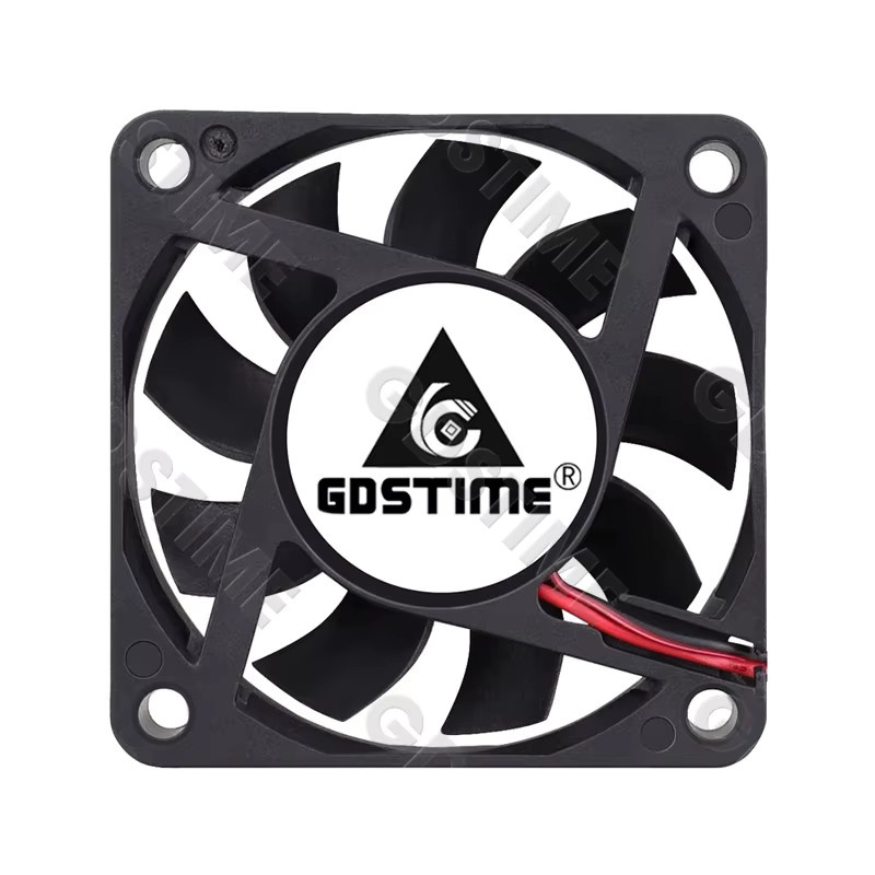 Gdstime Axiallüfter 6015 Schwarz, bürstenloser DC-Abluftlüfter für PC und CPU-Kühlung, B/T/H: 6,0 x 6,0 x 1,5 cm - Bild 2